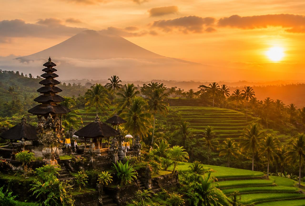 Travel scene in Bali