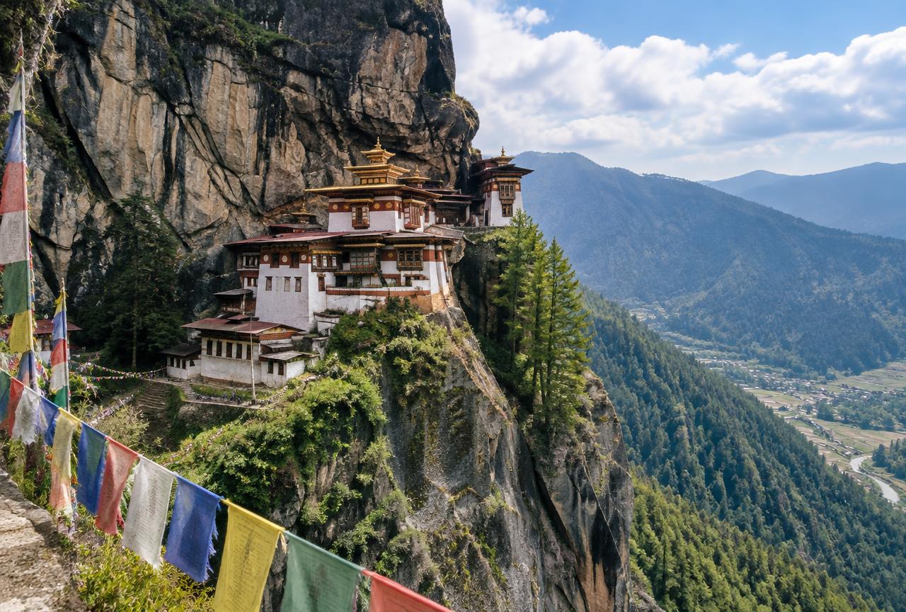 Travel scene in Bhutan