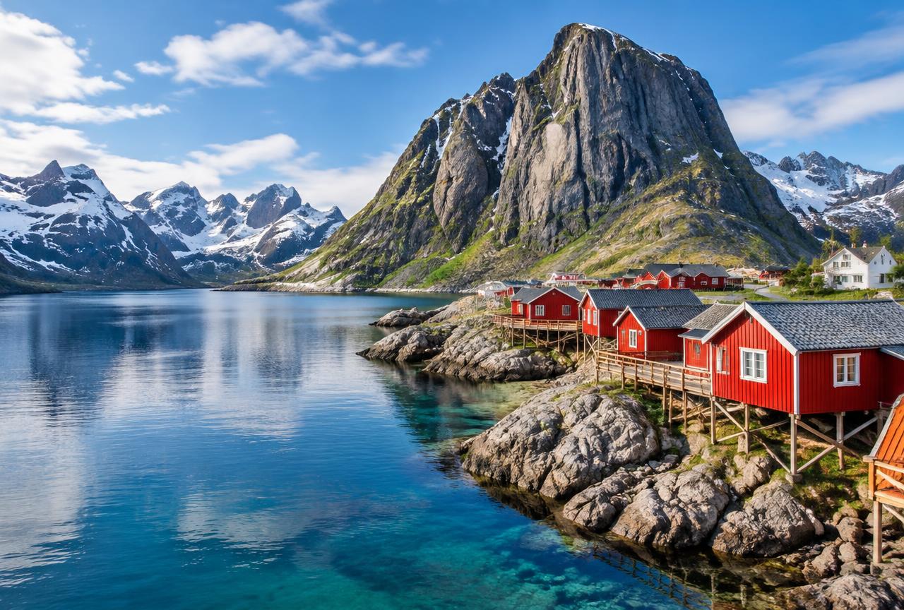 Travel scene in Nordic Europe